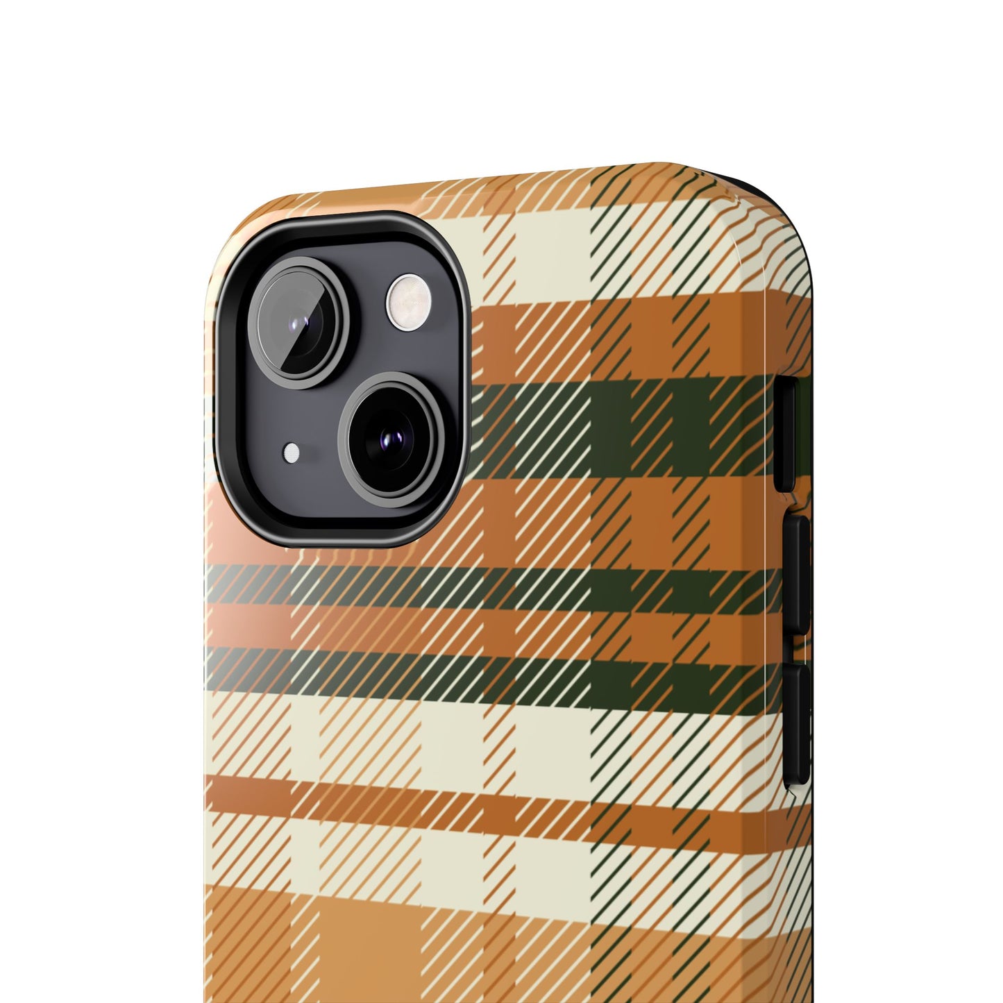 MagSafe Case - Pumpkin Spice Plaid Design