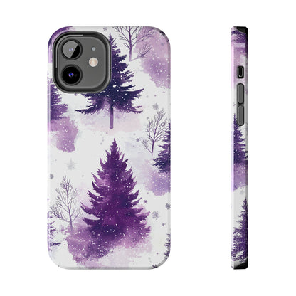 Purple Snowy Forest - iPhone Series Case