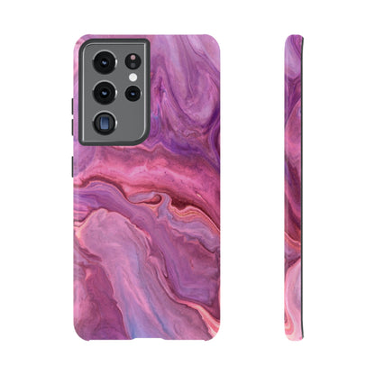 Lavender Dreamscape – Samsung Galaxy Case with Purple & Pink Marble Art