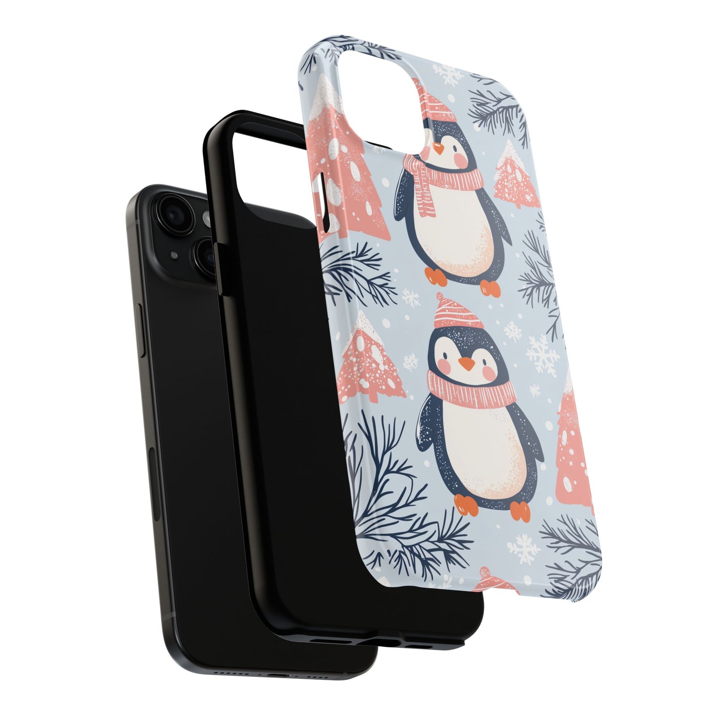 Penguin in Winter Wonderland iPhone Case