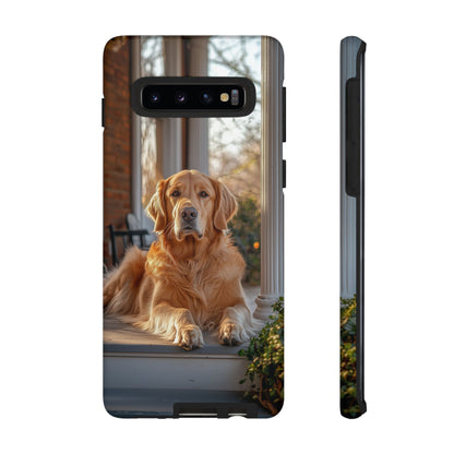 Golden Retriever on Porch - Samsung Galaxy Series Case