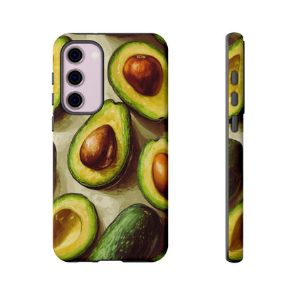 Realistic Avocado Samsung Galaxy  Case – Detailed Green Fruit Design, Shockproof Protection