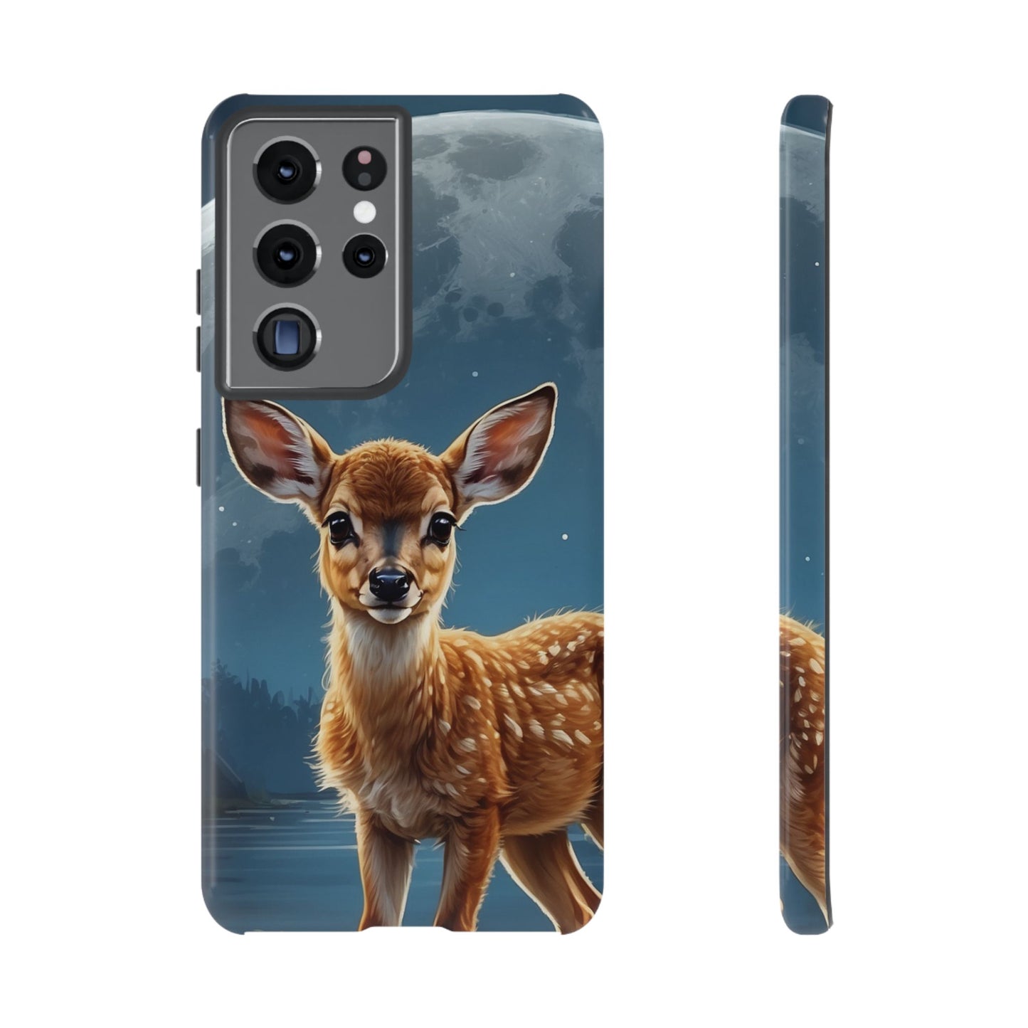 Samsung Galaxy Case – Enchanted Fawn Under the Moonlit Sky