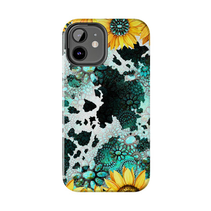 Boho Turquoise Sunflower Lace - iPhone Series Case