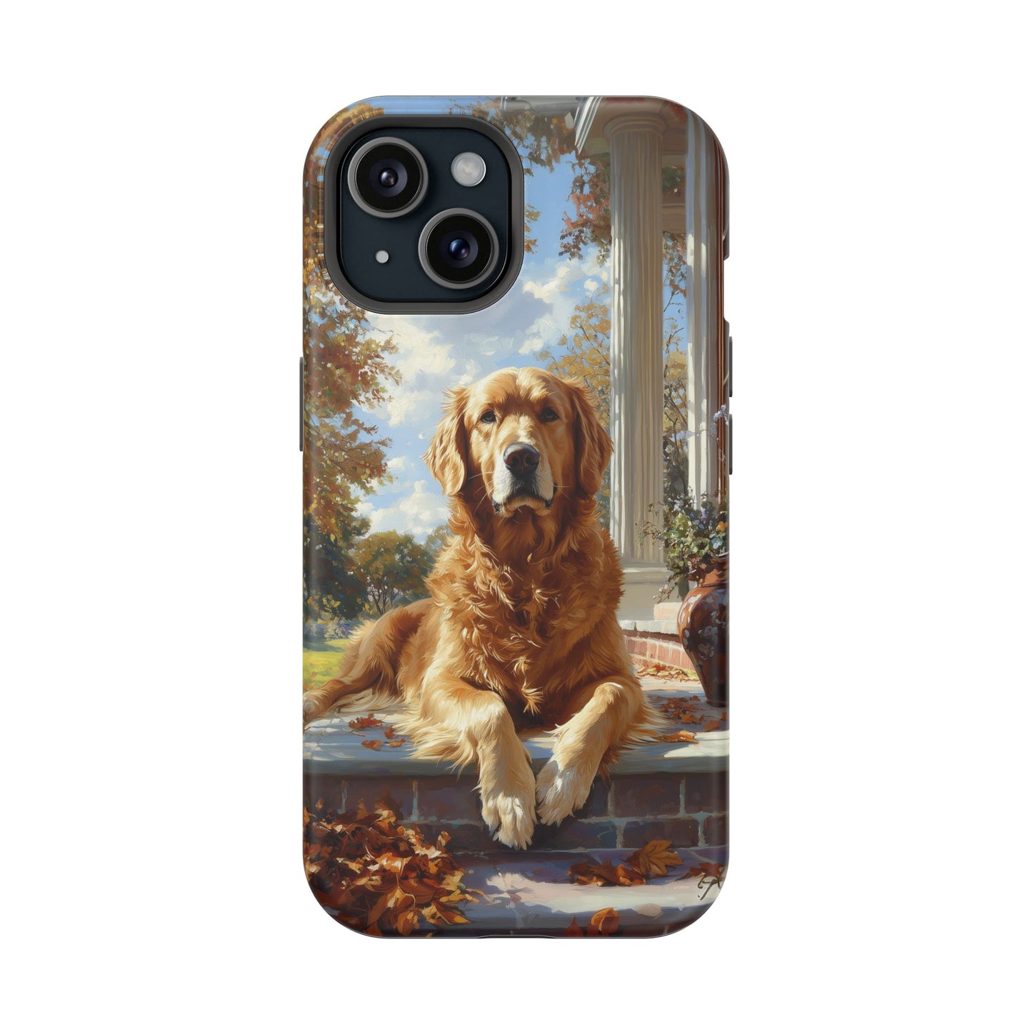 Golden Retriever Autumn Serenity - MagSafe iPhone Series Case