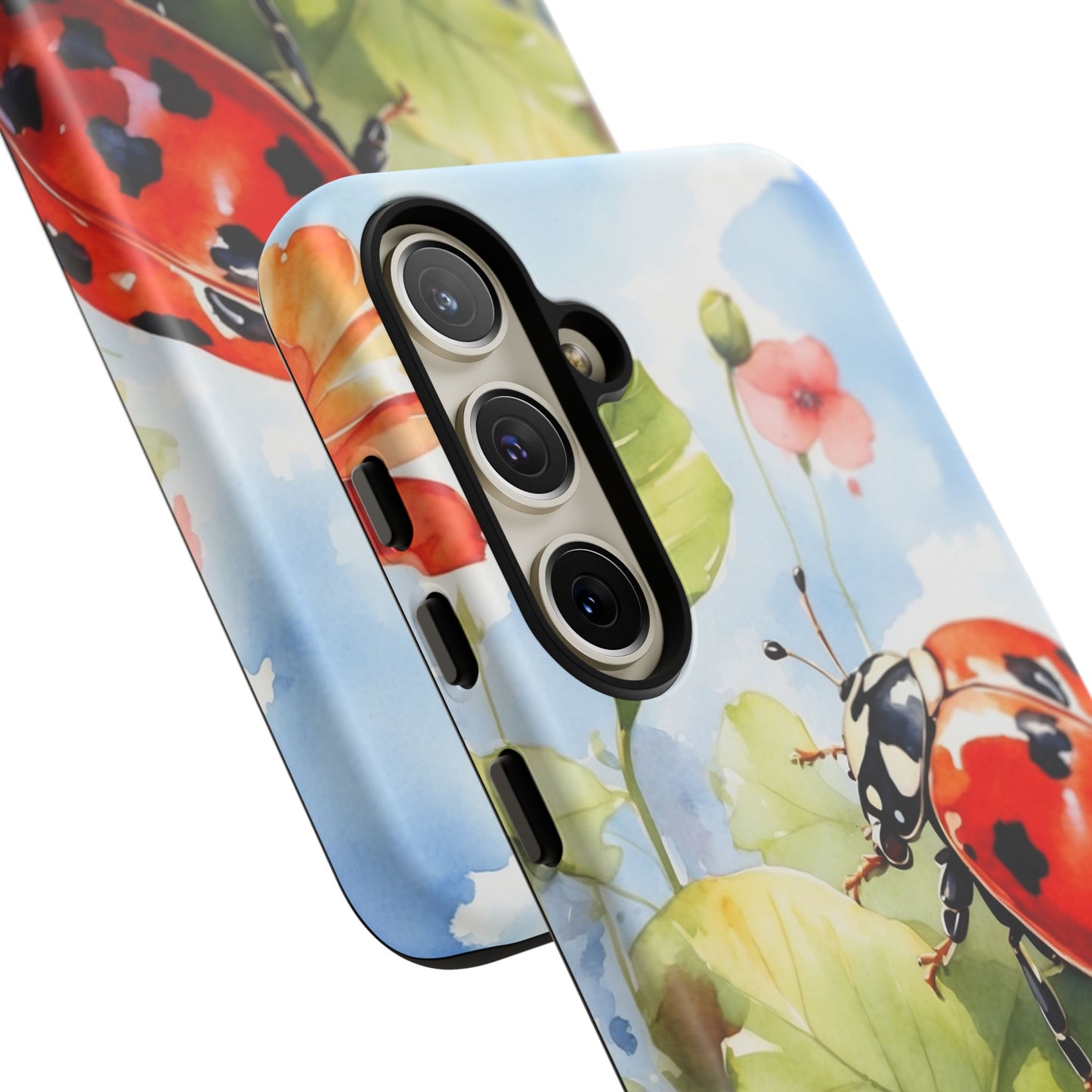 Watercolor Ladybug & Poppy Fields - Samsung Galaxy Case