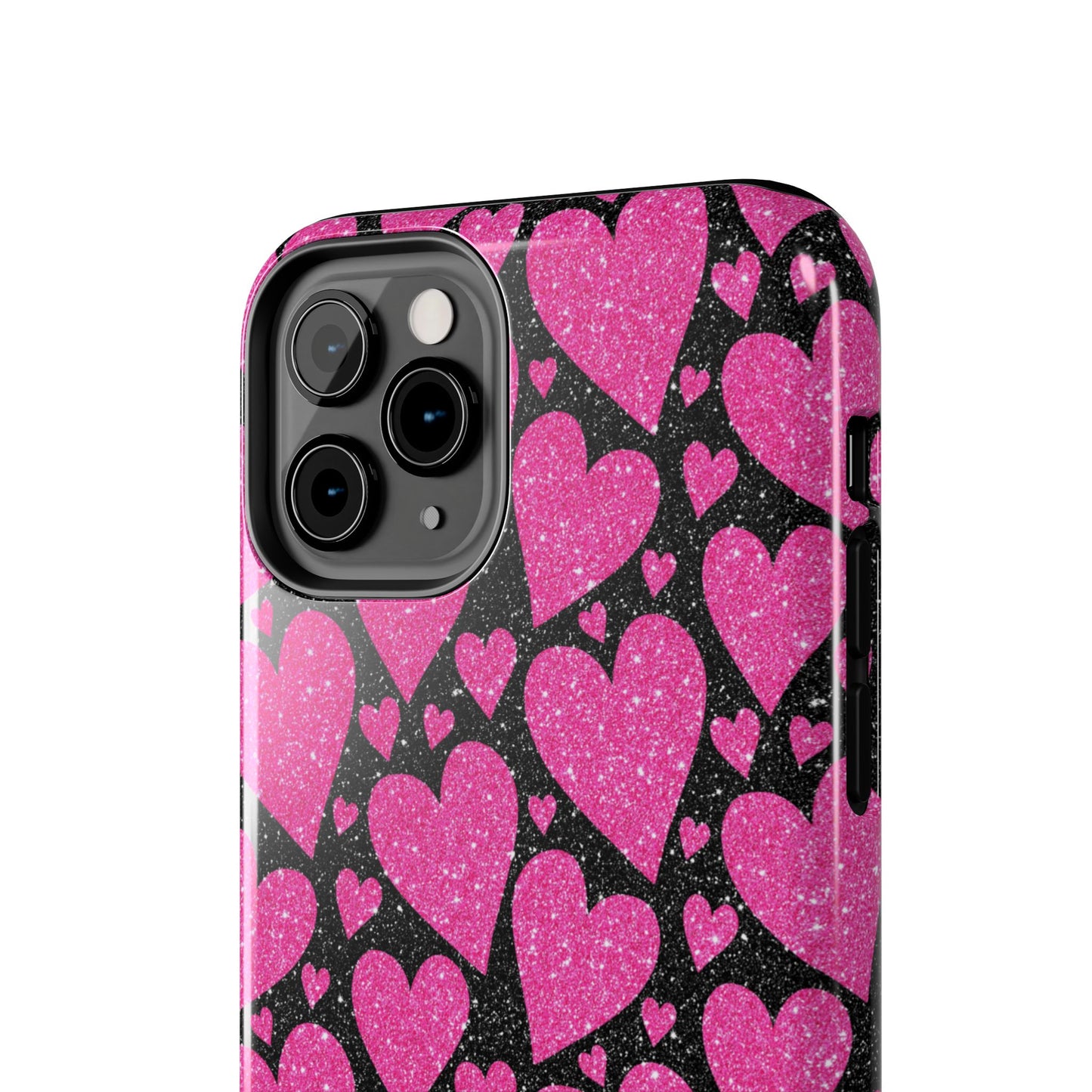 Glitter Hearts iPhone Case