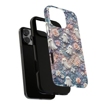 Ghosts Flowers Phone Case - Enchanting Ethereal Aesthetic