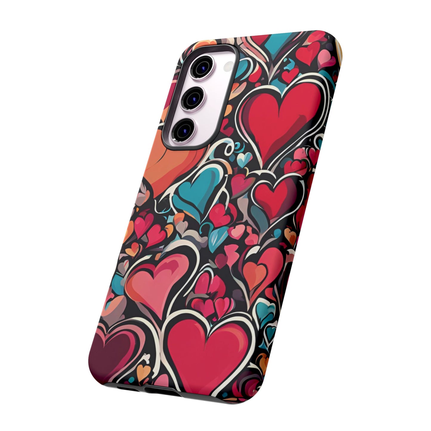 Vibrant Multicolor Heart Art – Samsung Galaxy Case