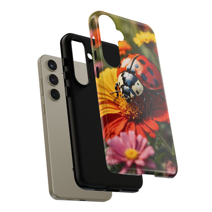 Ladybug on Orange Daisy - Samsung Galaxy Case