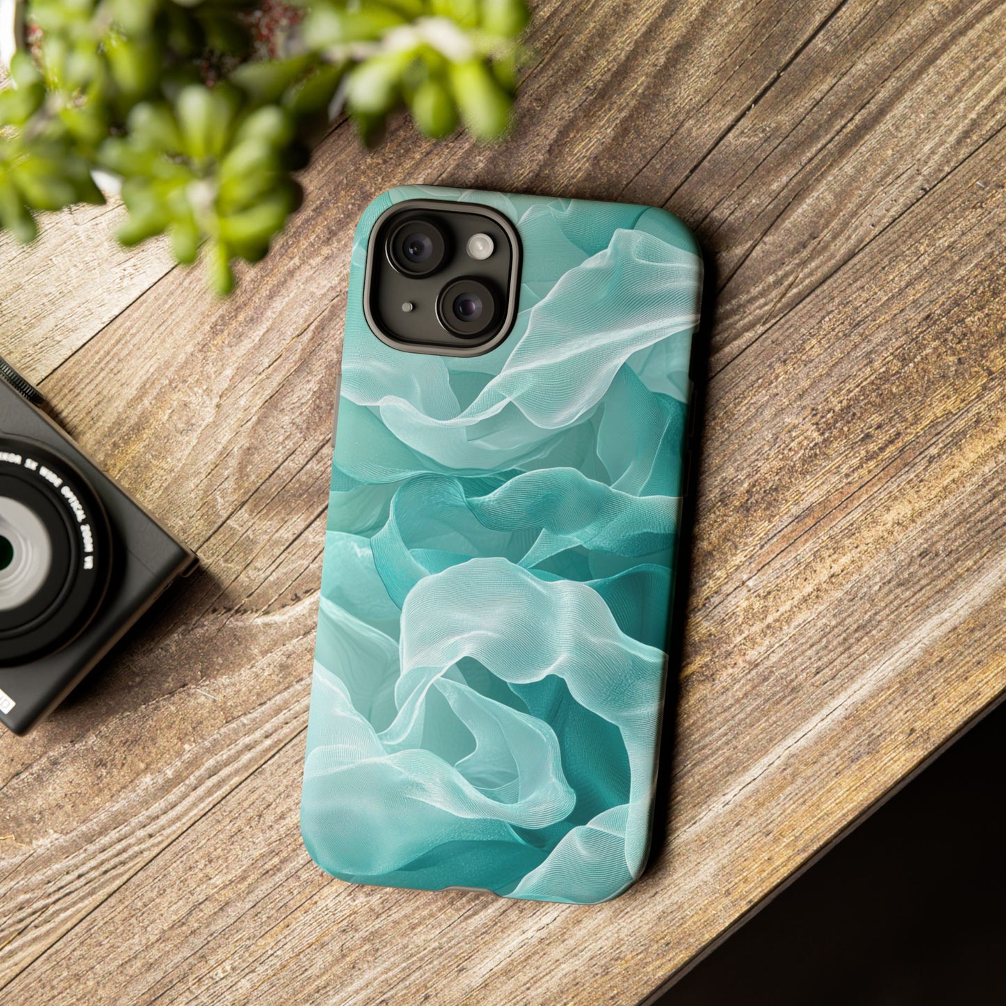 Blue Linen Design iPhone Case