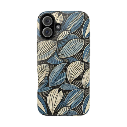 Botanical Leaf Pattern iPhone Case - Nature-Inspired Protective Cover