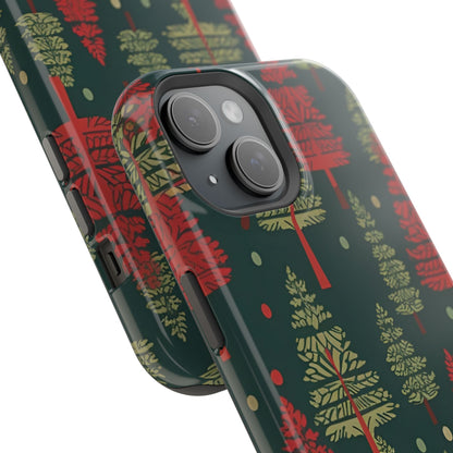 Retro Christmas Trees Pattern -  MagSafe iPhone Series Case