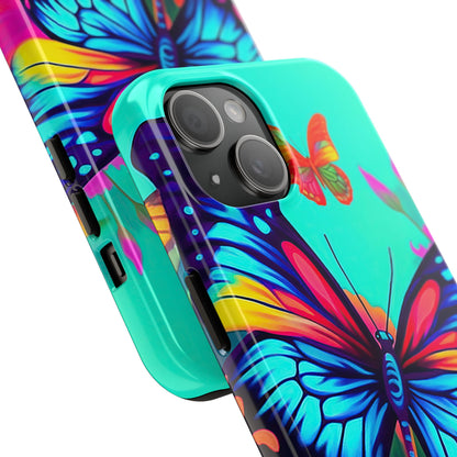 Vivid Butterfly & Floral Burst - iPhone Series Case