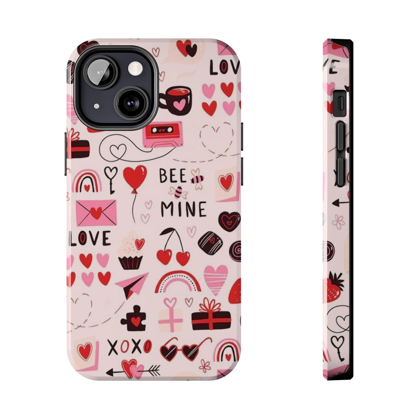 iPhone Case: Bee Mine Love Doodles