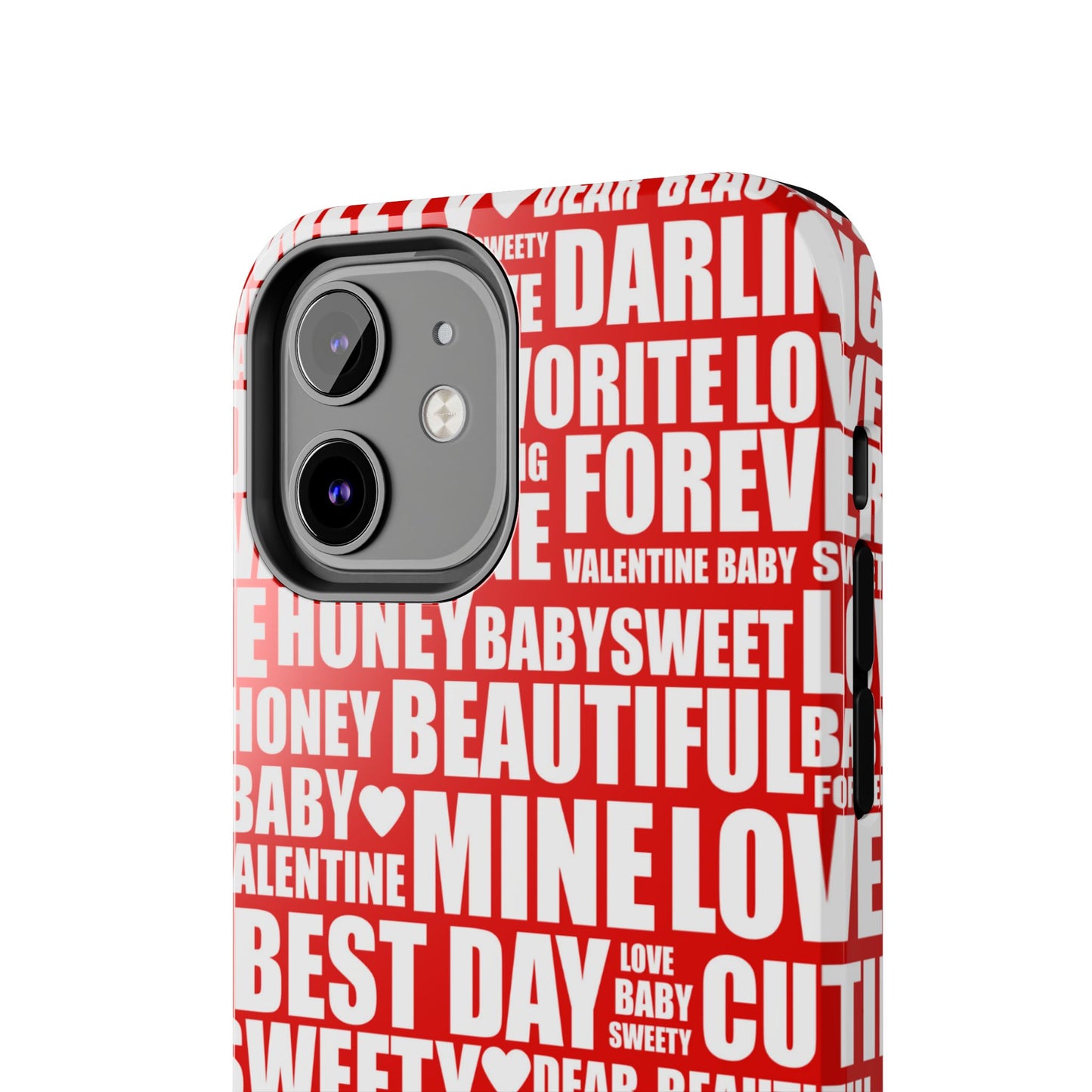 Valentine's Love Typography iPhone Case