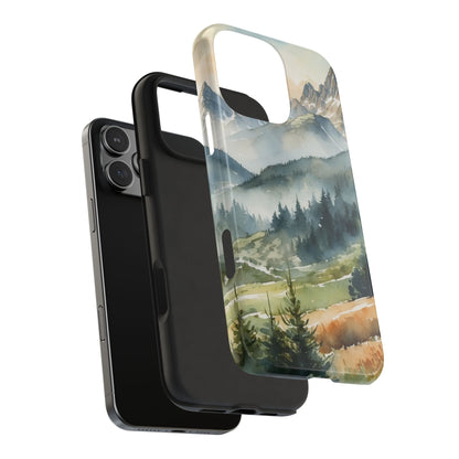 Serene Alpine Forest - iPhone Case