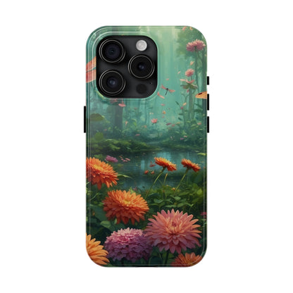 Enchanted Forest Dragonflies & Blossoms – iPhone Series Case