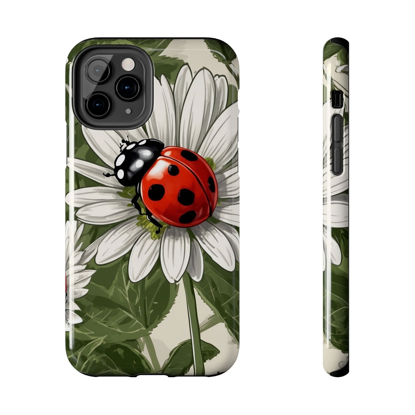 Ladybug & Daisy Garden Charm - iPhone Series Case