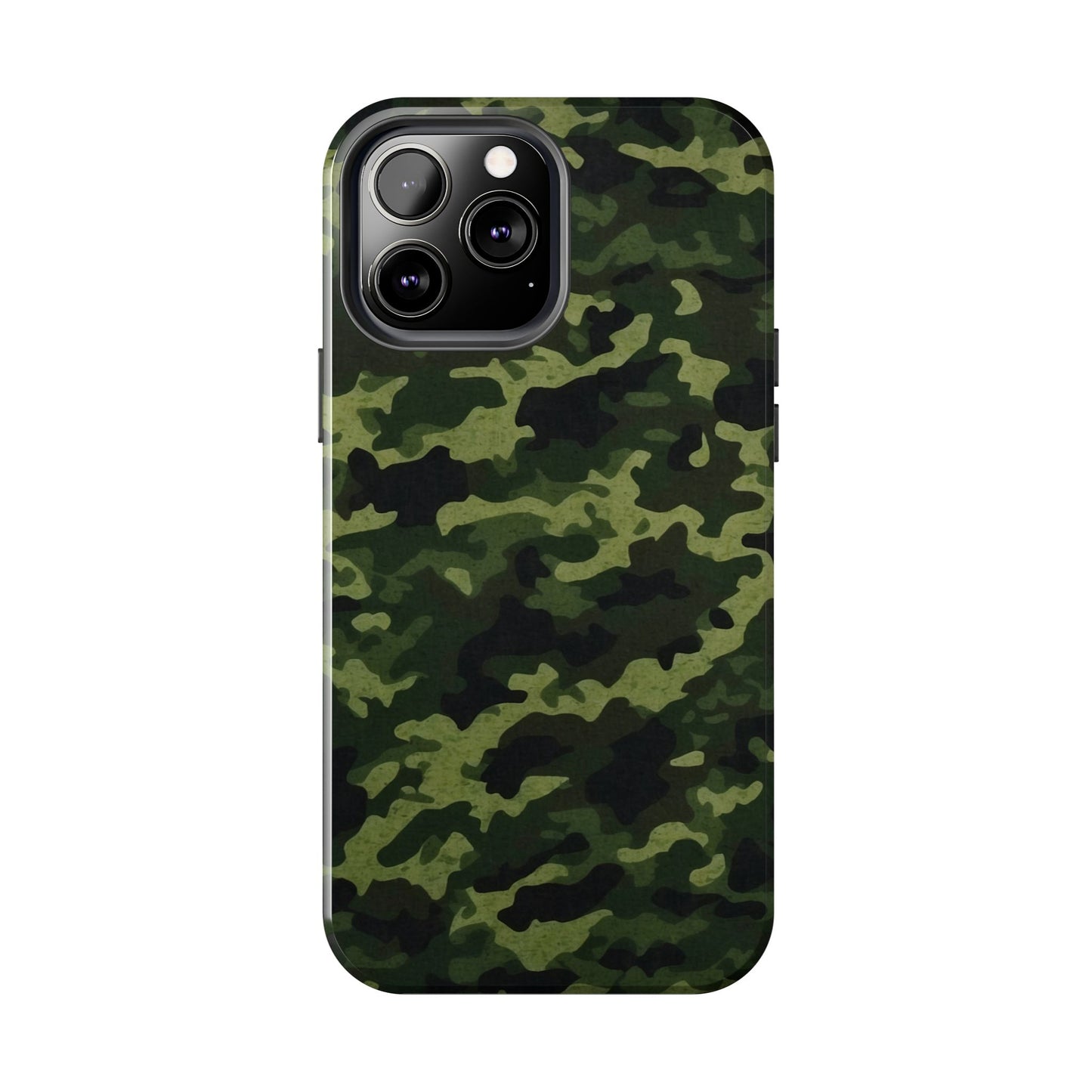 Dark Green Camouflage – iPhone Case, Rugged and Slim Design