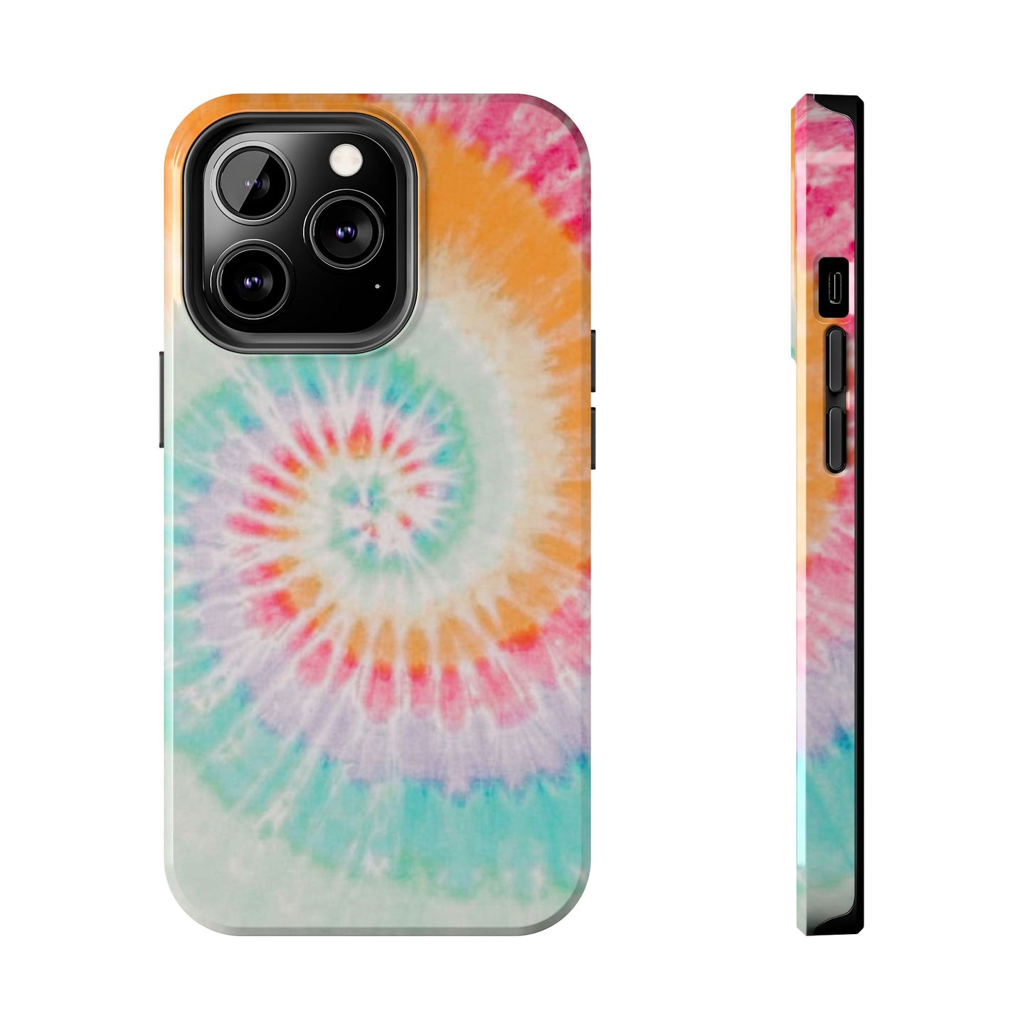 Pastel Swirl Tie-Dye iPhone Case – Soft & Minimalistic Style