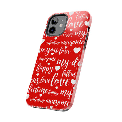 Valentine Words Pattern – iPhone Case