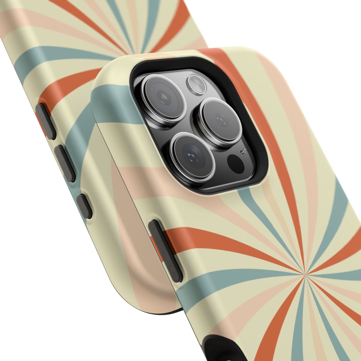 Retro Swirl MagSafe iPhone Case – Durable, Vintage-Inspired Design with Dual-Layer Protection