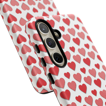 Red & Polka Dot Hearts Samsung Case