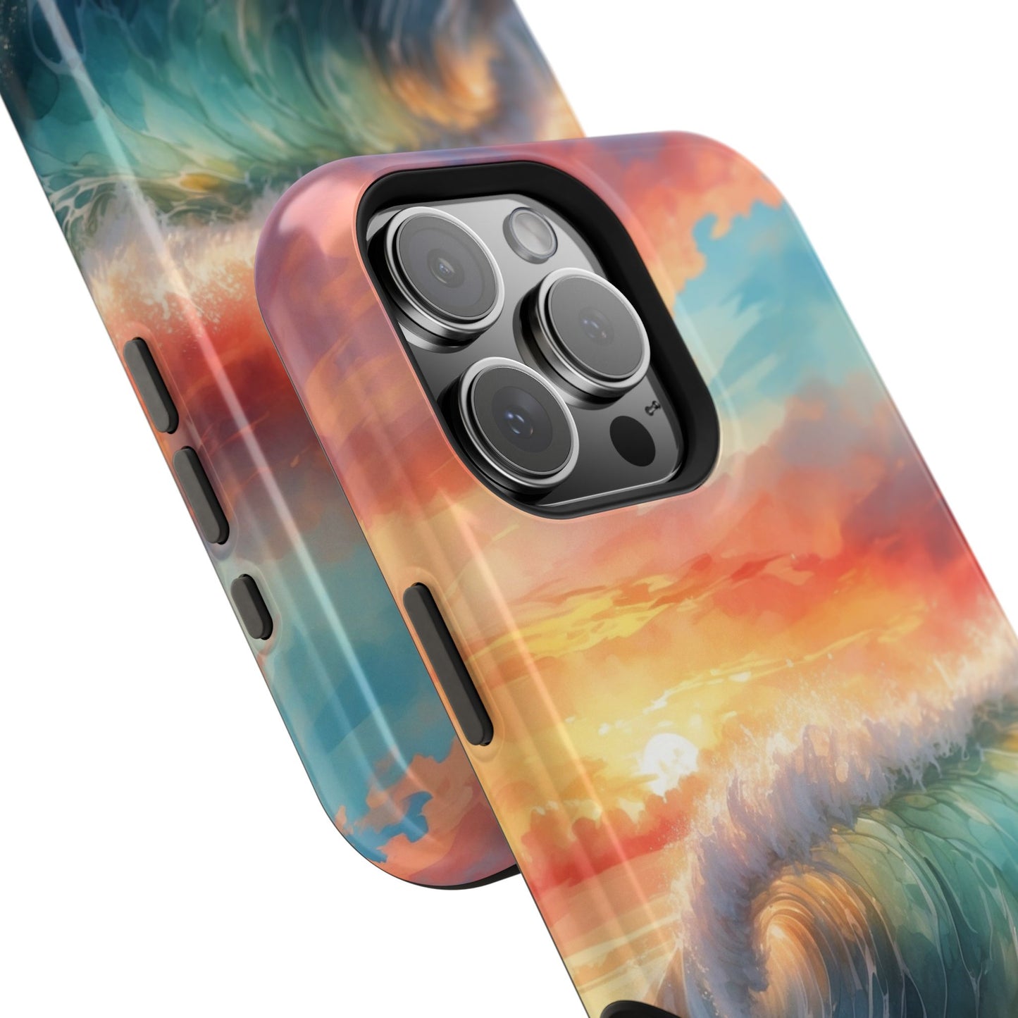 Ocean Wave Sunset MagSafe iPhone Case – Coastal Vibes Design