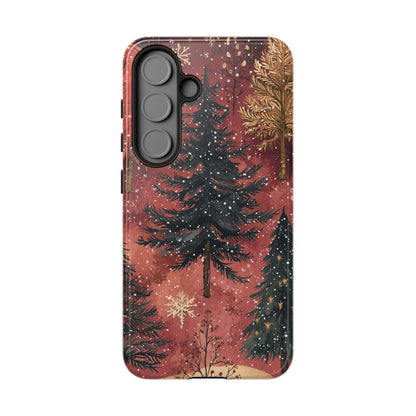 Rustic Red Winter Forest - Samsung Galaxy Series Case