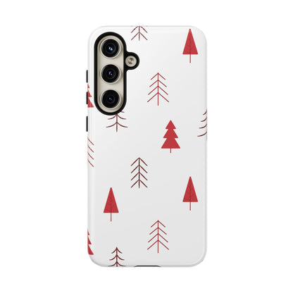 Scandi Red Pine Trees - Samsung Galaxy Series Case