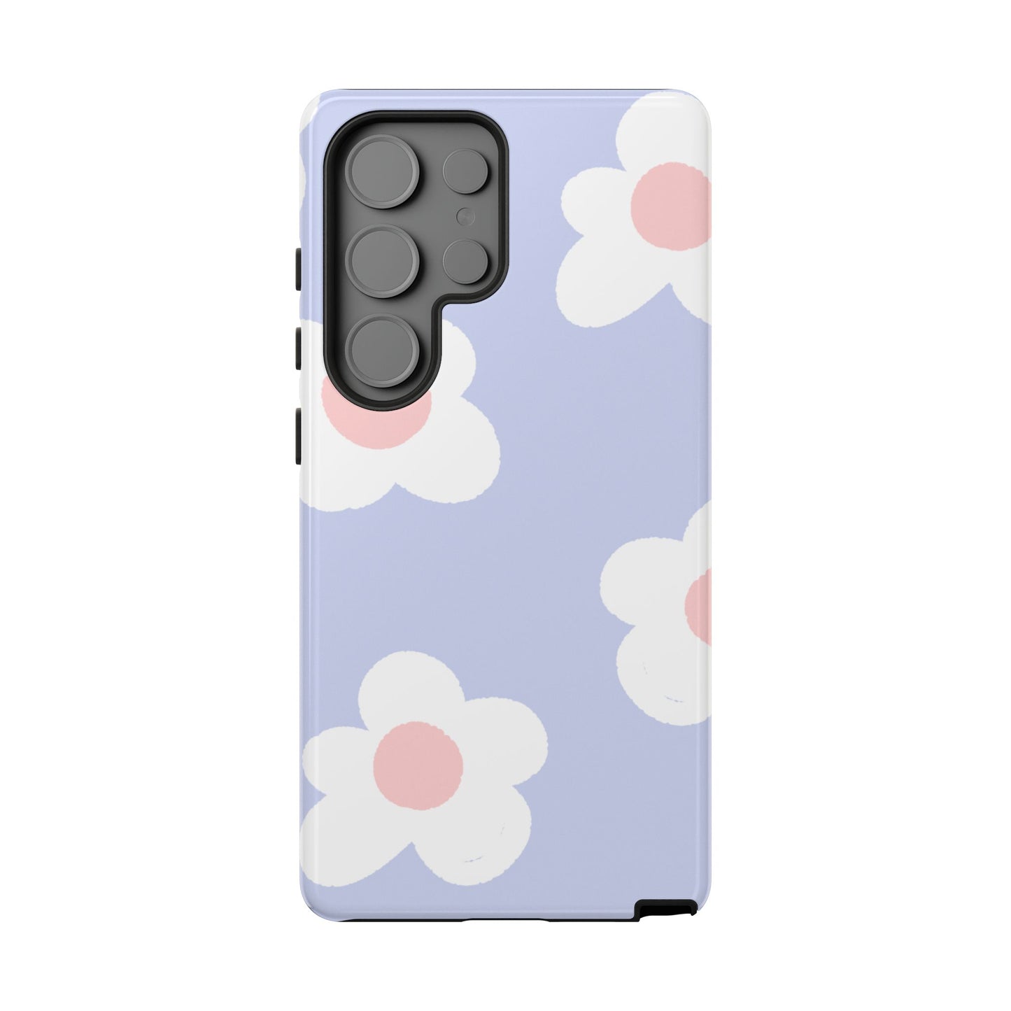 Retro Daisy Pastel Tough Samsung Galaxy Case – Durable Design with Soft Matte Finish