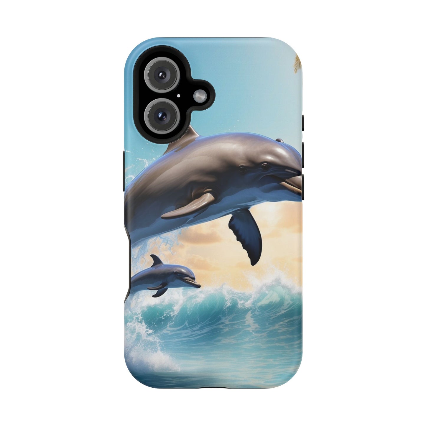 Dolphin Galaxy Splash - MagSafe-Compatible Case