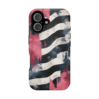 MagSafe iPhone Case: Blood Zebra – Bold Red & Black Pattern