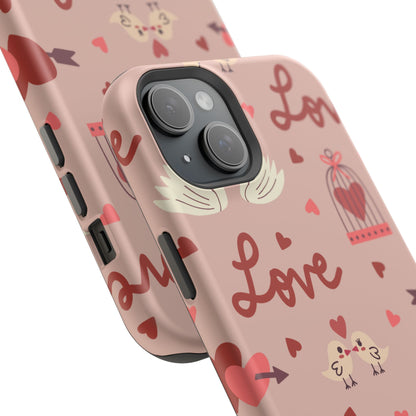 Lovebirds & Swans MagSafe iPhone Case