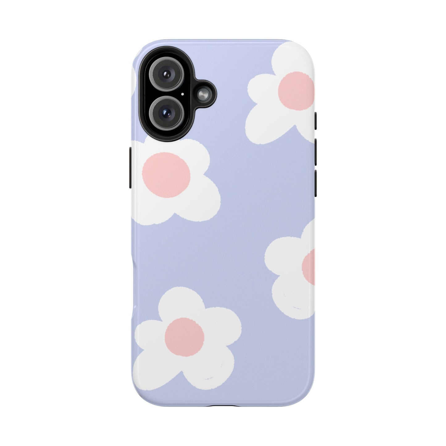 Retro Daisy Pastel Tough iPhone Case – Durable Design with Soft Matte Finish