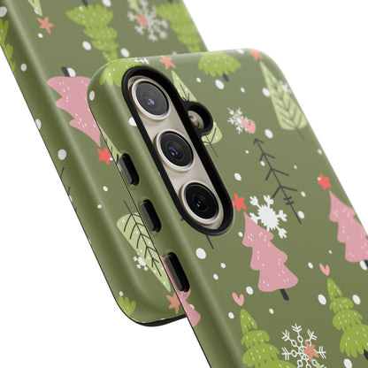 Whimsical Christmas Tree Pattern – Samsung Galaxy Series Case