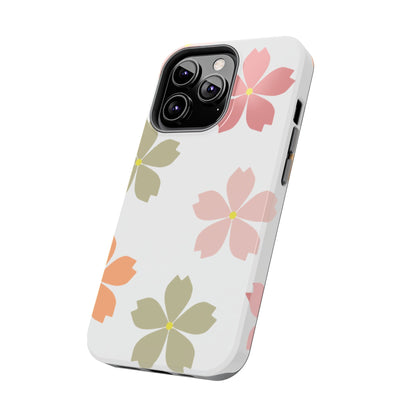 Pastel Sakura Blossom Tough iPhone Case – Durable Design with Soft Matte Finish