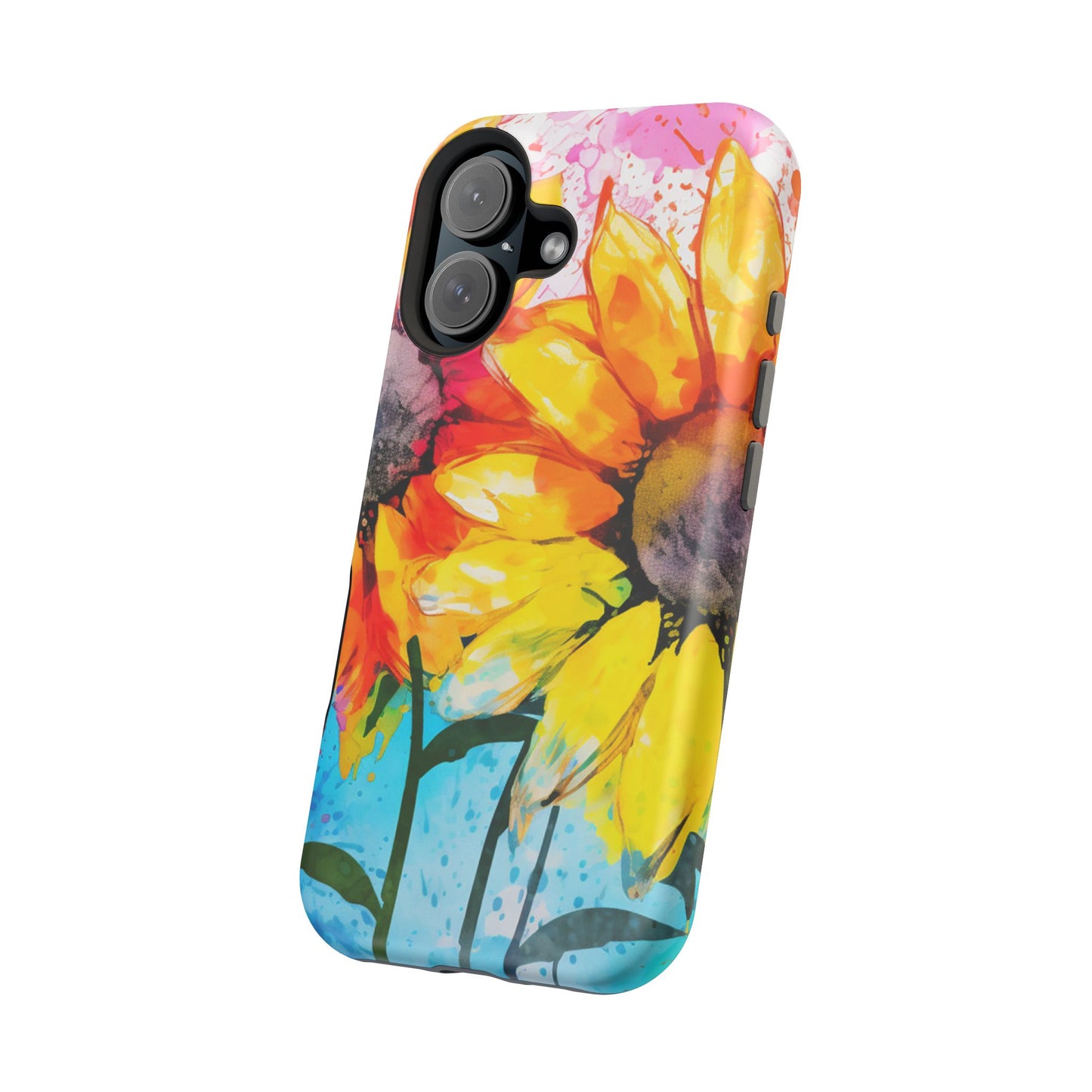 Bold Watercolor Sunflowers - MagSafe iPhone Series Case