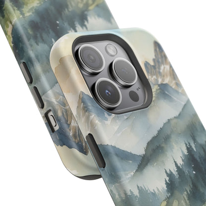 Serene Alpine Forest - MagSafe iPhone Case