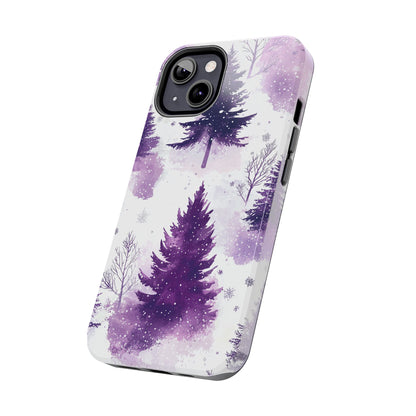 Purple Snowy Forest - iPhone Series Case