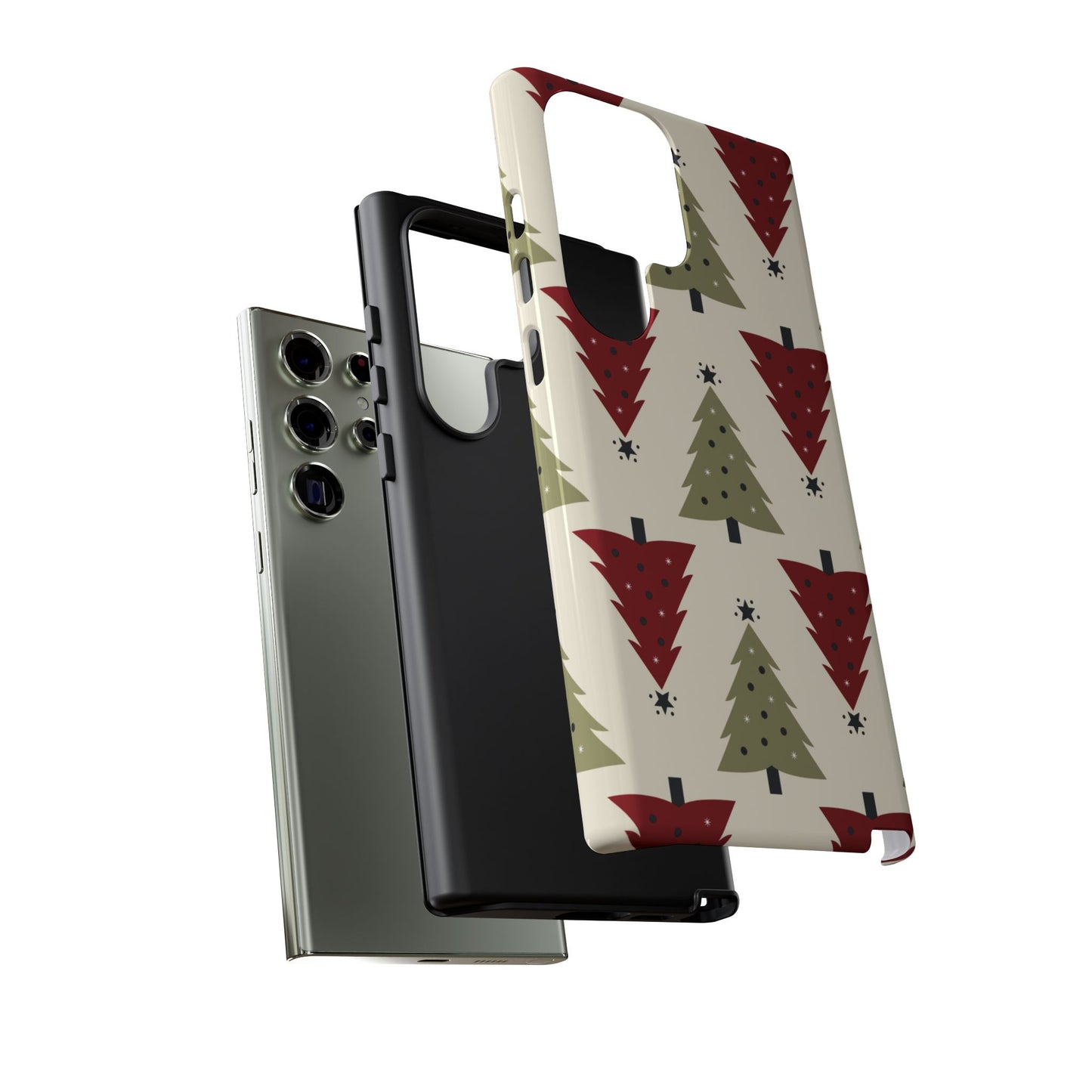 Retro Christmas Trees Pattern - Samsung Galaxy Series Case