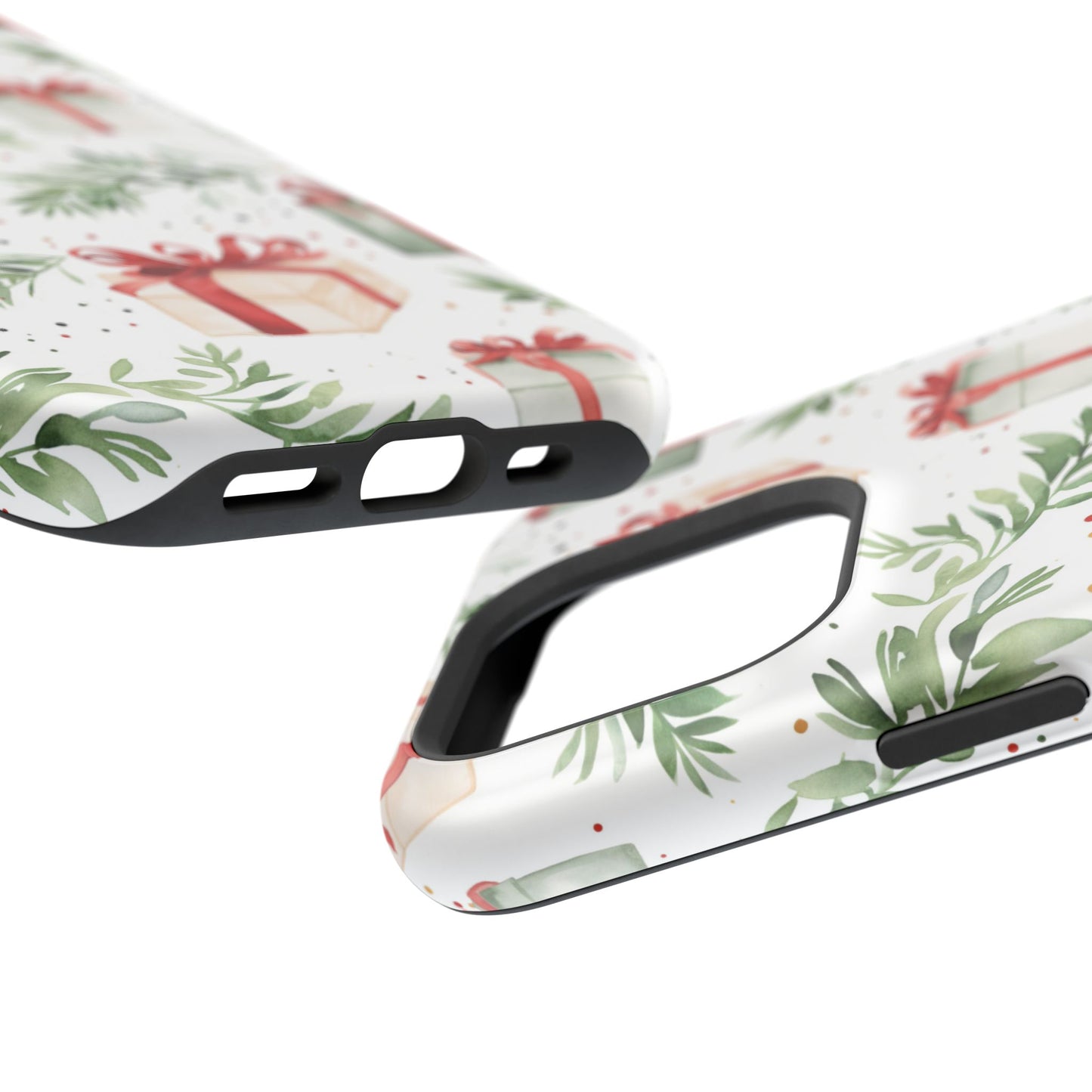 Watercolor Holiday Gifts & Greenery - MagSafe iPhone Series Case