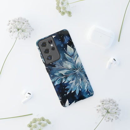 Winter’s Embrace – Blue Snowflake Samsung Galaxy Case