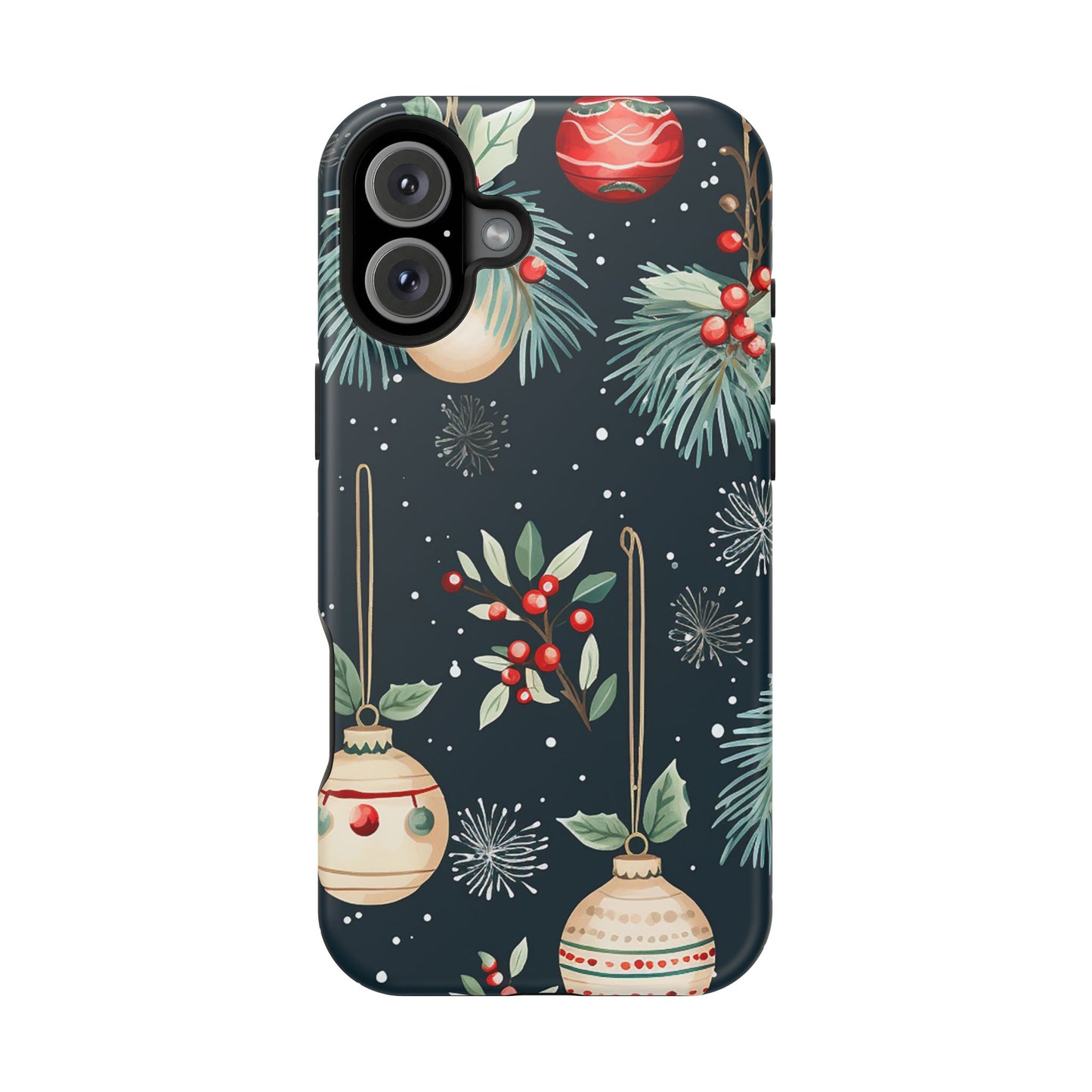 Elegant Christmas Ornaments and Pine - MagSafe iPhone Series Case