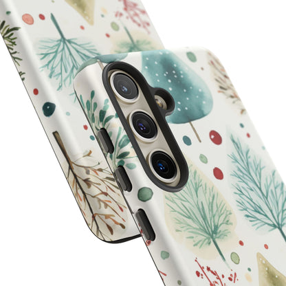 Watercolor Winter Trees Samsung Galaxy Case – Nature-Inspired, Holiday Theme Protective Cover