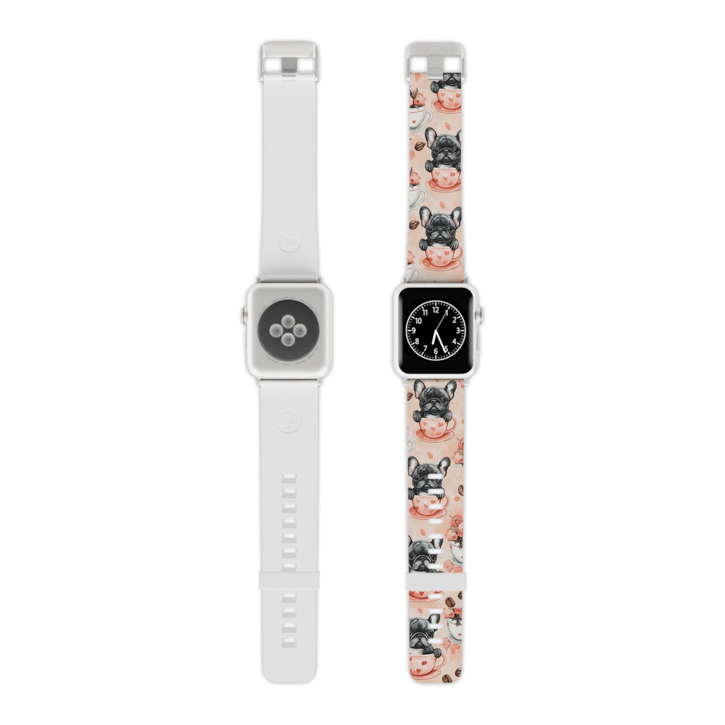 French Bulldogs in Heart Apple Watch Band