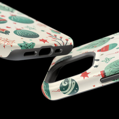 Vintage Christmas Ornaments Pattern – MagSafe iPhone Series Case