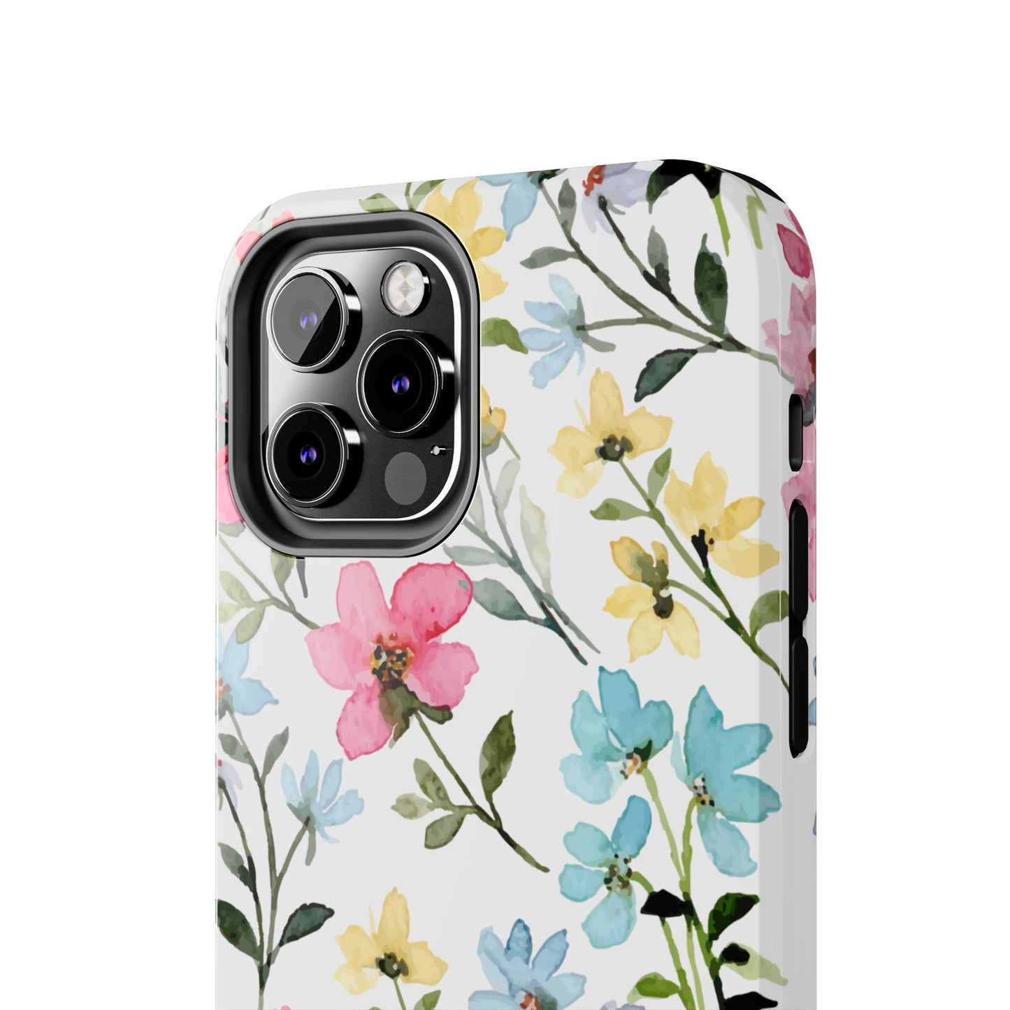 Watercolor Floral Bliss – iPhone Series Case with Pastel Flower Design