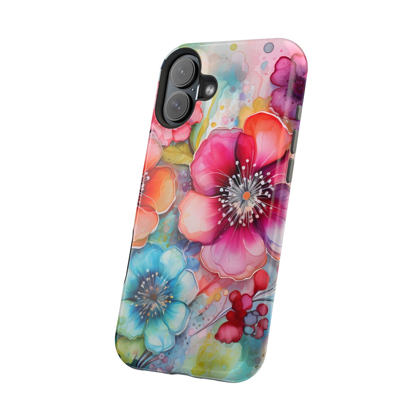 Vibrant Watercolor Floral Garden - MagSafe iPhone Series Case